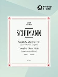Complete Piano Works, Vol. 1 piano sheet music cover